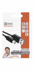 nabíjecí/datový kabel USB-A 2.0 / mini USB-B 2.0, 2m, černý