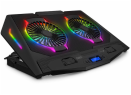 Chladící podložka pro NTB Connect IT NEO RGB do 17" - černá CONNECT IT NEO RGB chladicí podložka pod notebook, ČERNÁ