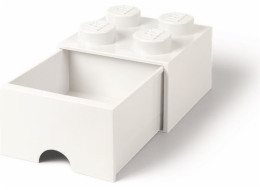Room Copenhagen LEGO Brick Drawer 4 bílá, úložný box
