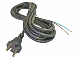 Kabel flexo guma 2x1,5mm, černá, 5m S03350