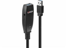 Aktivní prodlužovací kabel Lindy USB 3.2 Gen 1 Tenký, USB-A samec > USB-A samice