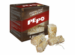 Podpalovač z dřevité vlny 32 ks PE-PO