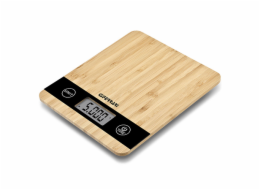 Kuchyňská váha G3Ferrari, G2008700, elektronická, LCD displej, bambusová plocha, Tare, 3 x AAA