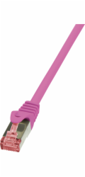 LogiLink Patchcord CAT6, S/FTP, PIMF, 0,25 m, růžový (CQ2019S)