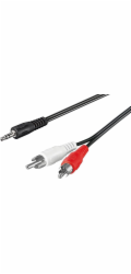 TECHLY 907545 Audio stereo cable Jack 3.5mm to 2x RCA M/M 3m