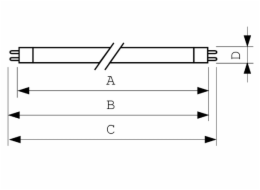 Philips TL mini lineární zářivka T5 G5 8W 410lm 4100K (8711500704733)