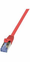 LOGILINK CQ3024S LOGILINK - Patch Cable Cat.6A 10G S/FTP PIMF PrimeLine červený 0,50m