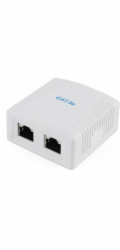GEMBIRD NCAC-2F5E-01 CAT5E FTP 2-port surface mount box