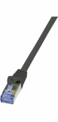 LOGILINK CQ3013S LOGILINK - Patch kabel Cat.6A 10G S/FTP PIMF PrimeLine 0,25m černý