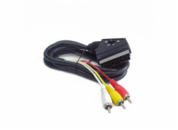 GEMBIRD CCV-519-001 cable EURO/ 3x RCA BIDIRECTIONAL 1.8M
