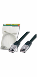 DIGITUS patch kábel Cat5E, SF/UTP - 3m, čierny