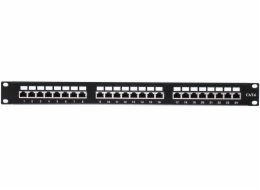 NETRACK 104-07 patch panel 19 24-ports cat. 6 FTP with shelf