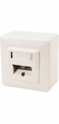 LOGILINK NP0039A LOGILINK - Zásuvka na zeď CAT6 2xRJ45 RAL 9003 plně stíněná