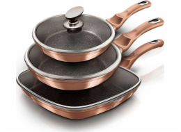 BerlingerHaus sada pánví BH-6195 Rose Gold Line 