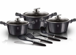 BerlingerHaus sada nádobí s mramorovým povrchem 10ks BH-6919 Carbon PRO Line 
