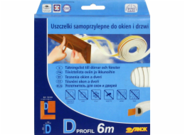 Těsnění do oken a dveří samolepící VOREL TO-76762 9x7,4mm TYP D hnědé 6m