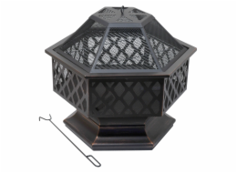 Ohniště Cattara HEXAGON copper patina s poklopem 