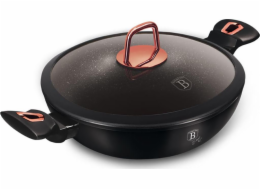 BerlingerHaus pánev WOK s poklicí 30cm BH-7112 Black Rose Collection