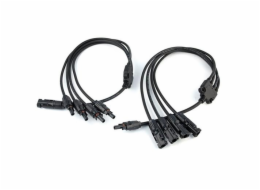 Kabel Sunpulse SMC4-4Y solární rozbočovací, 1 pár, k fotovoltaickým panelům, MC4 T 1 na 4