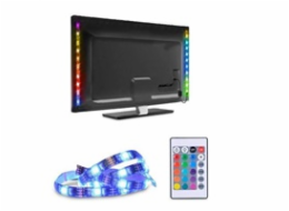 Solight LED RGB pásek pro TV, 2x 50cm, USB, vypínač, dálkový ovladač