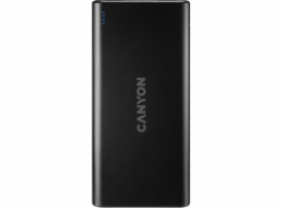 Canyon CNE-CPB1006B CANYON powerbanka PB-106B,10000mAh Li-poly,Input 5V/2A (Micro-USB/USB-C),Output 5V/2.1A (2xUSB-A),černá