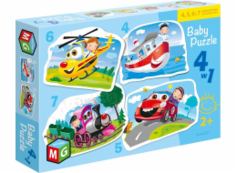 Puzzle Baby 4v1 Vozidla