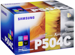 HP toner CLT-P504C (CMYK, 2500str, 3x1800str) pro Samsung CLP-415N/415NW,CLX-4195FN/4195FW/4195N,MultiXpress SL-C1453FW/