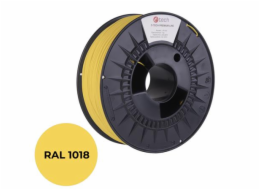 C-TECH Tisková struna (filament) PREMIUM LINE, PETG, zinková žlutá, RAL1018, 1,75mm, 1kg