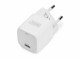 DIGITUS Miniaturní nabíjecí adaptér USB-C, 20W 20W, PD 3.0, bílý