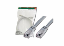 Digitus Patch Cable, SF-UTP , CAT 5e, AWG 26/7, měď, šedý 10m