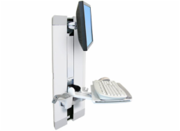 Ergotron StyleView - Montážní sada (police na klávesnici, opěrka zápěstí, mouse pouch, panel vertical lift) - pro LCD displej / PC vybavení - pokoj pro pacienty - ocel - bílá - velikost obrazovky: až 