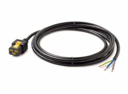 Power Cord, Locking C19 to Rewireable, 3.0m