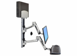 ERGOTRON LX SIT STAND WALL MOUNT SYSTEM, systém držáků na zeď, monitor (all in one), PC, klávesnice, myš