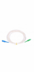 SC/APC - SC/UPC simplex 9/125 SM 1m arm.bílý 3mm B3 LSZH