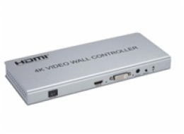 PremiumCord HDMI 1 vstup - 4 výstupy, Video Wall controller