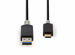Nedis CCBW61600AT10 - Kabel USB 3.2 | Typ-C Zástrčka - A Zástrčka | 1 m | Antracit