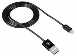 CANYON Nabíjení kabel 8-pin Lightning - USB 2.0, 1m, černá