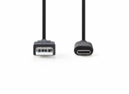 Nedis CCGB61650BK10 - USB-C™ 3.2 Kabel 2. Generace | Typ-C Zástrčka - A Zástrčka | 1 m | Černá barva