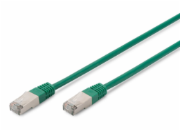 Digitus CAT 5e SF-UTP patch cable, Cu, PVC AWG 26/7, length 0.5 m, color green