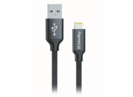 Colorway Datový Kabel USB/ Apple Lightning/ 2.1A/ 1m/ Černý