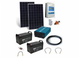 Solarmi OffGrid 2000 ostrovní solární elektrárna, 2x 385Wp černý, 150Ah, 2 kW