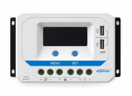 EPEVER VS3024AU solární PWM regulátor 12/24 V, 30 A, USB, vstup 50V