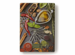 NEDIS digitální kuchyňská váha/ LCD/ sklo/ designový tisk