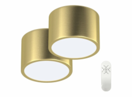 IMMAX NEO sada 2x RONDATE SMART stropní svítidlo 15cm 12W zlaté Zigbee 3.0 + DO, TUYA
