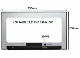 SIL LCD PANEL 15,6" FHD 1920x1080 30PIN MATNÝ / BEZ ÚCHYTŮ 77042505 LCD PANEL 15,6" FHD 1920x1080 30PIN MATNÝ / BEZ ÚCHYTŮ