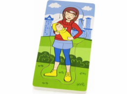 Dřevěné puzzle Viga Jak roste miminko