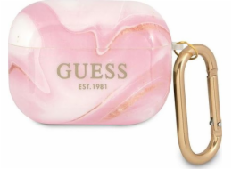 Guess Guess GUAPUNMP kryt AirPods Pro růžový / růžový Marble Collection