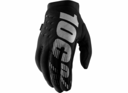 100% rukavice 100% BRISKER Dámská rukavice černá šedá vel. M (délka dlaně 174-181 mm) (NOVINKA)