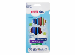 Pastelky trojhranné EASY Colp bezdřevé 12ks