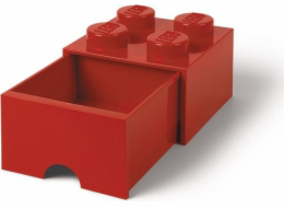 LEGO Brick Drawer 4 rot, Aufbewahrungsbox